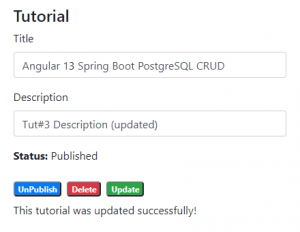 Spring Boot + Angular 13 + PostgreSQL example: CRUD App - BezKoder